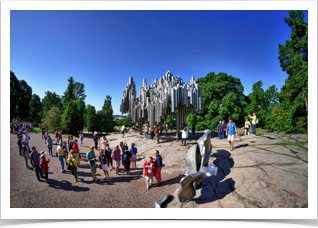 Monument to the Finnish composer Sibelius.